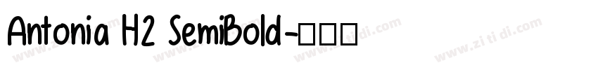 Antonia H2 SemiBold字体转换
